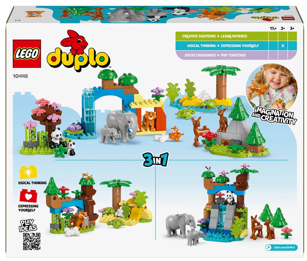 Lego®  Duplo®  10446 Rodinky divokých zvierat 3 v 1  (100396754)