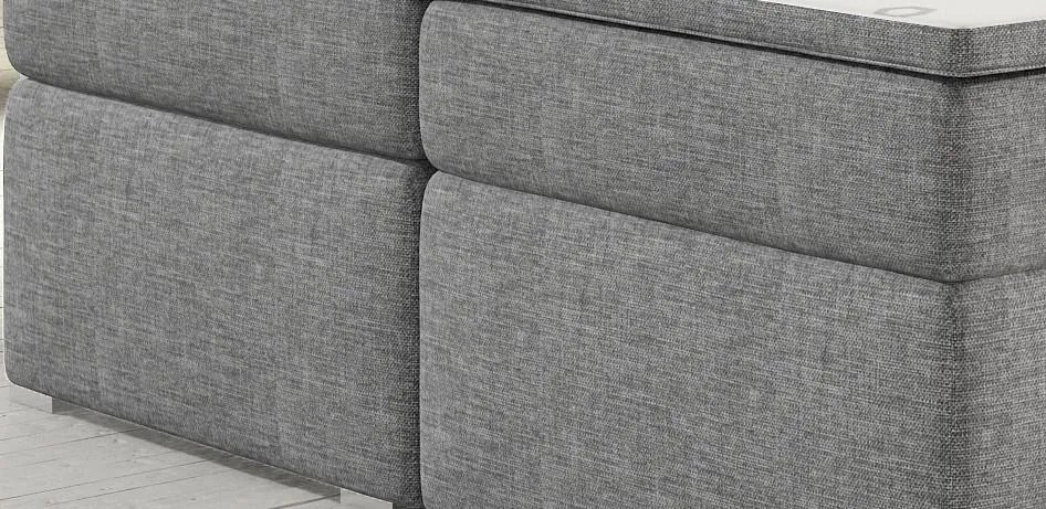 Posteľ Boxspring Divalia 200 x 180, fialová (látka - bd 08)