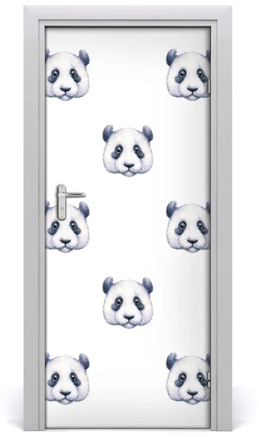 Samolepiace fototapety na dvere pandy 75x205 cm