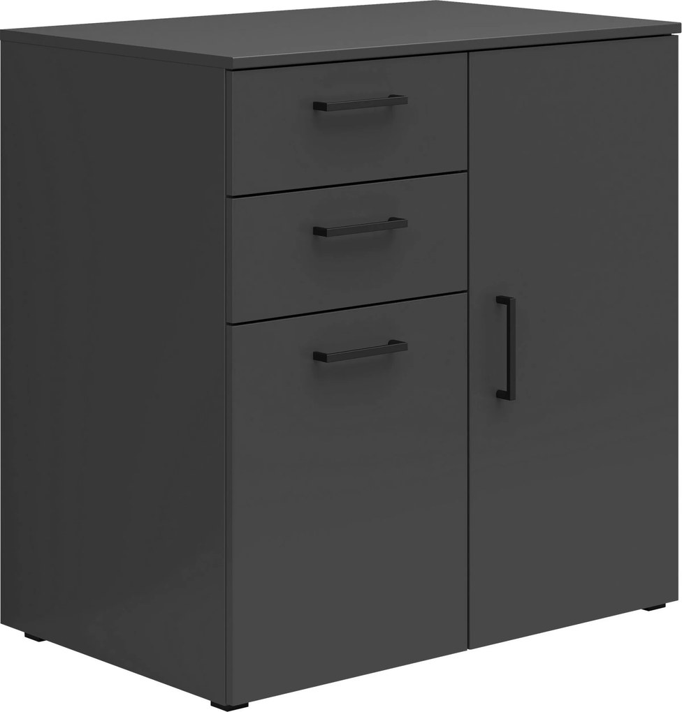 XXXLutz KOMODA, grafitová, 80/83/52 cm Carryhome - Komody - 002427022227