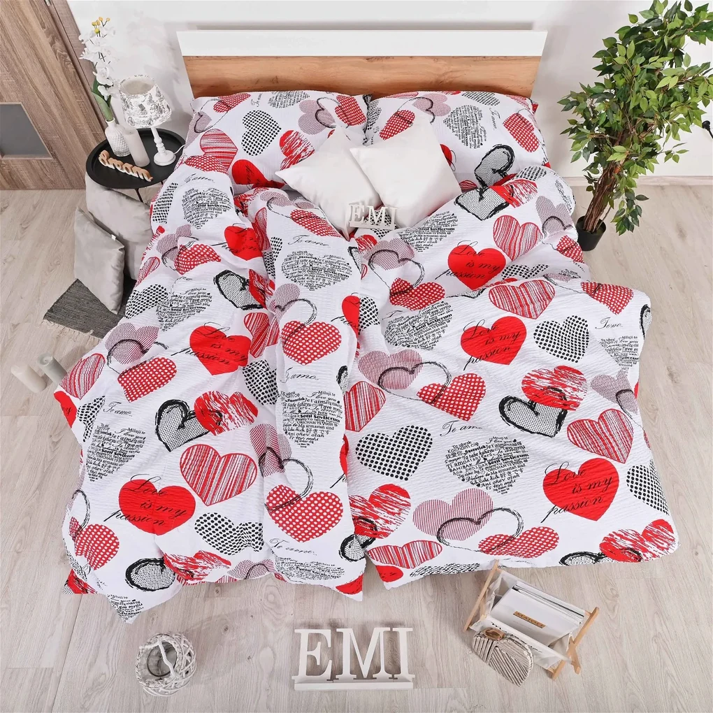 Obliečky krepové Daisy EMI: Štandardný set jednolôžko obsahuje 1x 140x200 + 1x 70x90