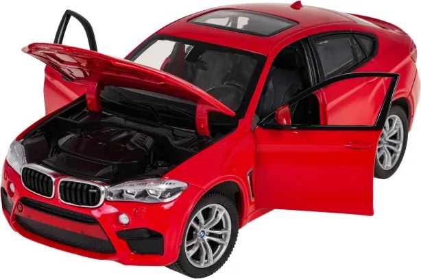 Model auta BMW X6M RASTAR 1:24 červený