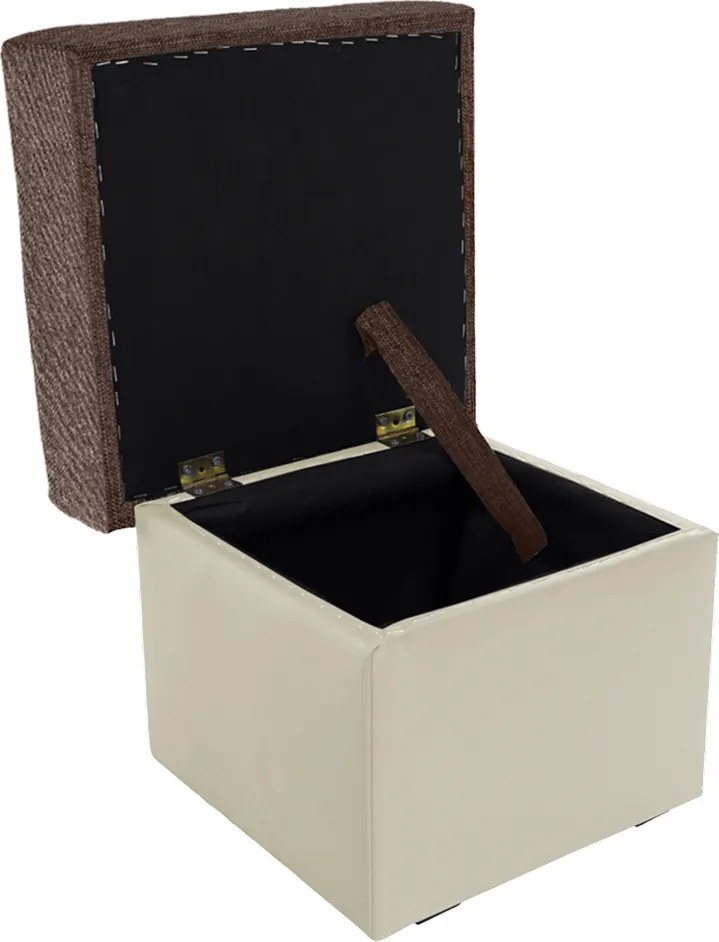 Taburetka T1 - hnedá / béžová