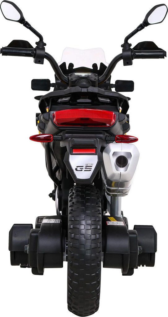 Ramiz BMW F850 GS Detský motocykel na batérie žltý + asistenčné kolesá + LED audio + pomalý štart + EVA