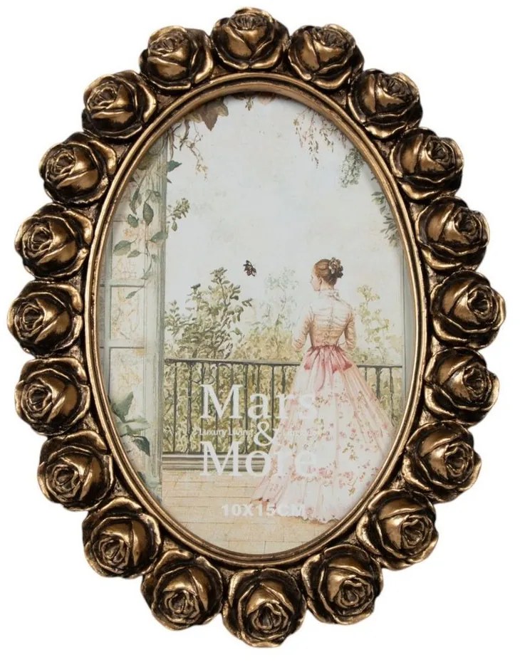 Drevený fotorámik z mangového dreva  - 15*2*20cm / 10*15 cm