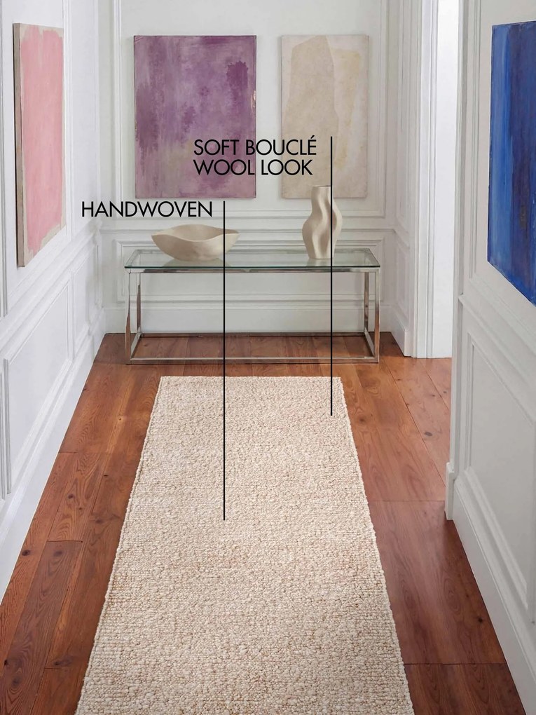 Ted Baker, Behúň Ted Baker Notting Hill 106343 Cream Beige, 80x300, béžová, obývacia izba