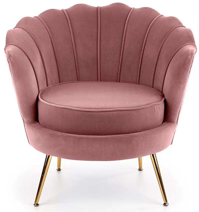 Kreslo Amorinito ružový/zlatý