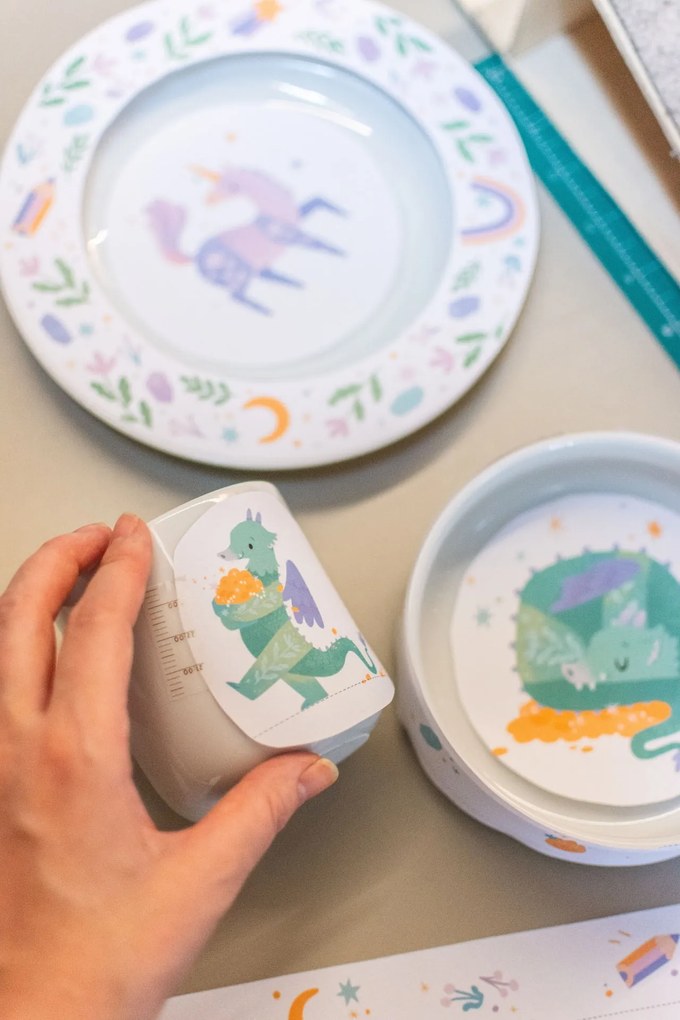 Bella Rose Porcelánový hrnček Drak 300 ml