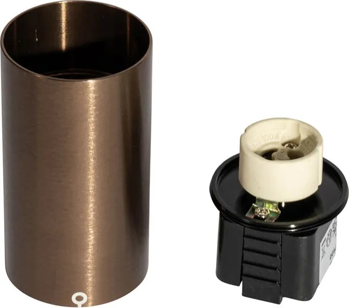 Moderný tmavo bronzový reflektor pre 1-fázový koľajnicový systém GU10 35mm - Iconic Ruby Honey