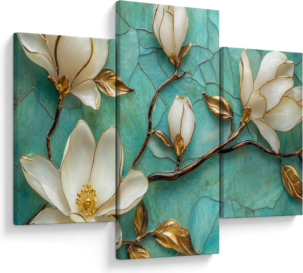 Obraz - 3D magnólia (90x60 cm)