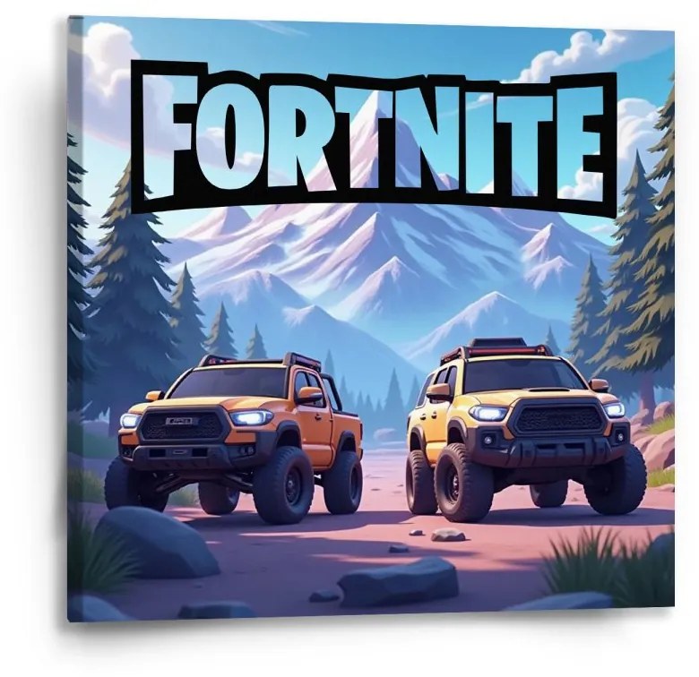 Sablio Obraz FORTNITE Off-road auta - 50x50 cm