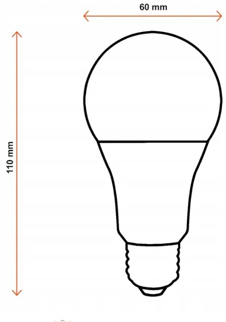 6x LED žiarovka - ecoPLANET - E27 - 10W - 800Lm - teplá biela