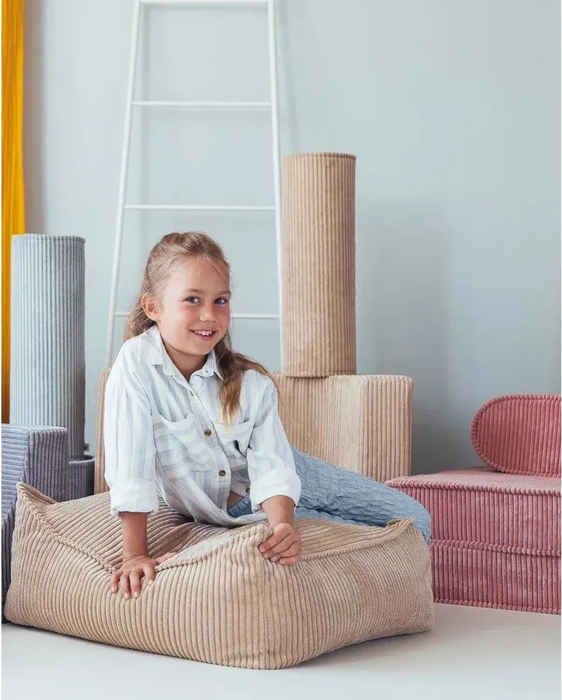 Menčestrový detský pohovkový vankúš v mentolovej farbe Roll – Wigiwama