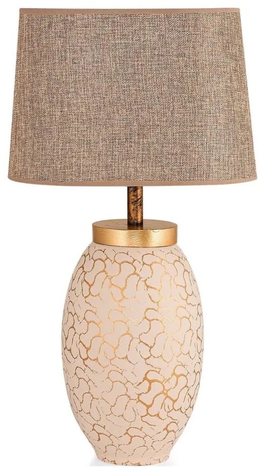 Stolná lampa 1xE27/40W/230V béžová/zlatá