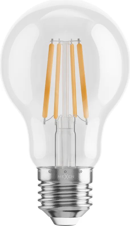 Mexen Vintis, LED filamentová žiarovka E27, A60, 4 W, teplá biela 2200K, číra, L150-E27-0422-00