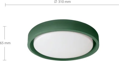 Brilagi - LED stropné svietidlo MATTEO LED/24W/230V Ø 31 cm zelené