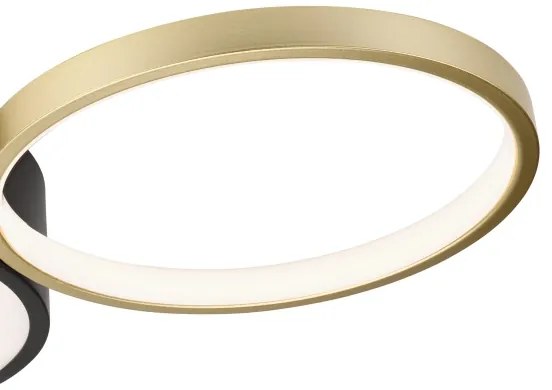 Stmievateľné stropné svietidlo ALIZEE LED/30W/230V 3000-6500K čierna/zlatá