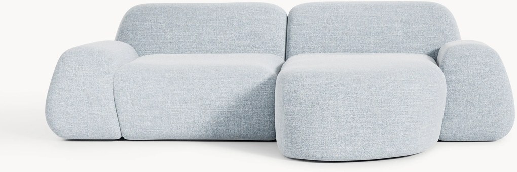 Modulárna buklé rohová pohovka Wolke (3-miestna)