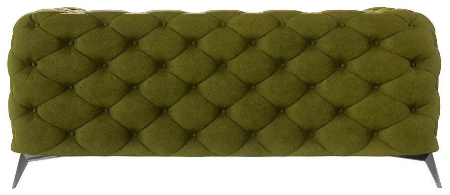 Zelená zamatová pohovka 185 cm Chelsea – Ropez