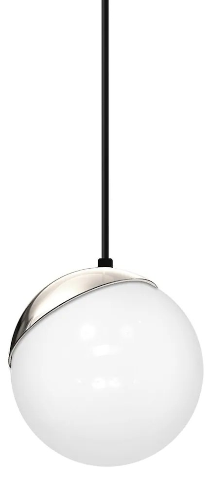 Závesné svietidlo Sfera, 3x biele sklenené tienidlo, b/ch