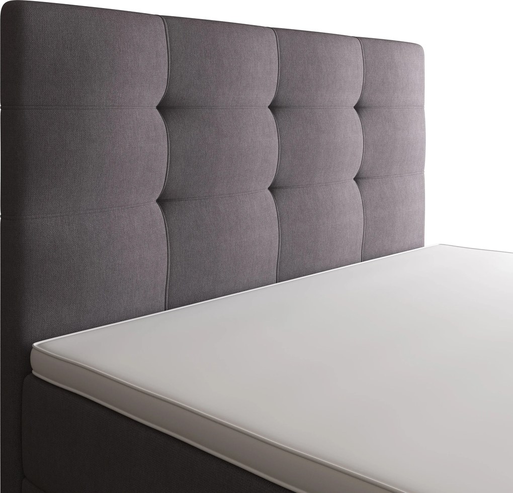 Jednolôžková posteľ 120x200 STIG 8 s úložným priestorom - šedá