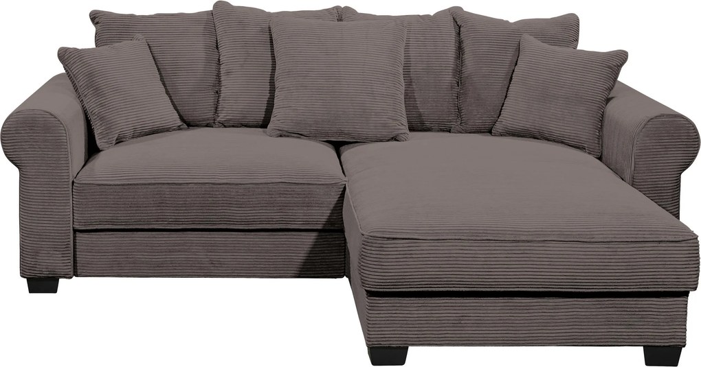 XXXLutz ROHOVÁ SEDAČKA, textil, hnedá MID.YOU - Sedačky - 002220047312