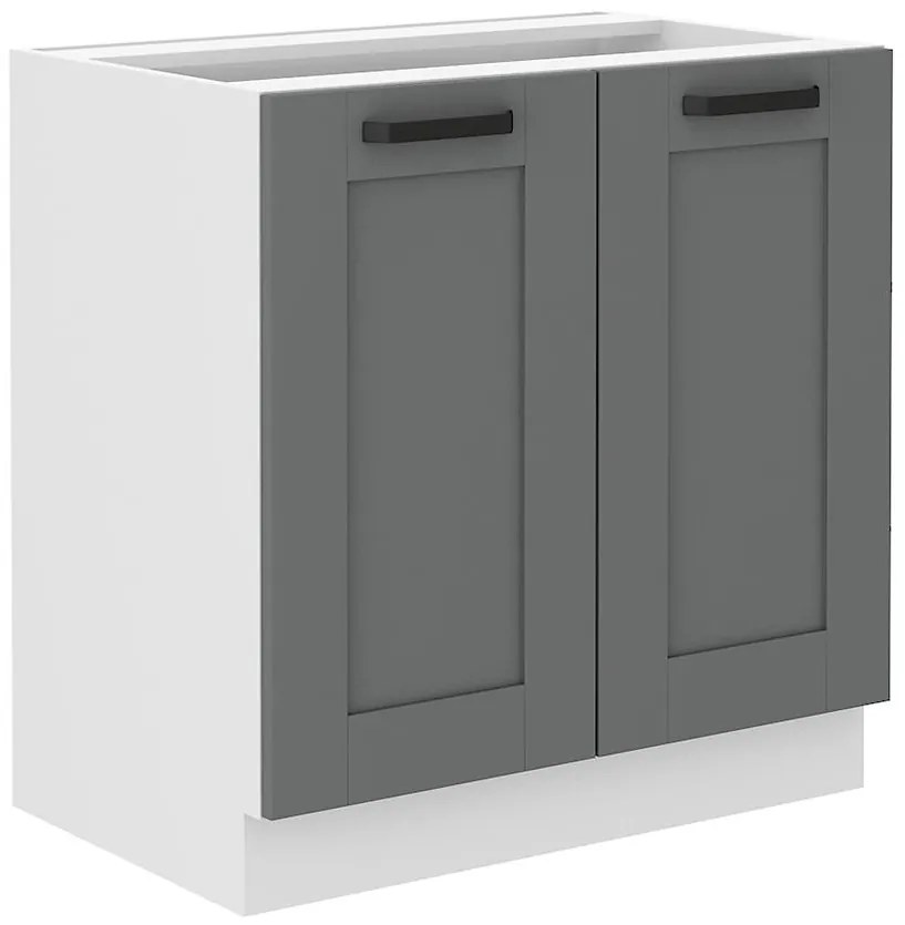 Kuchynská skrinka Luna dustgrey/biela 80D 2F BB