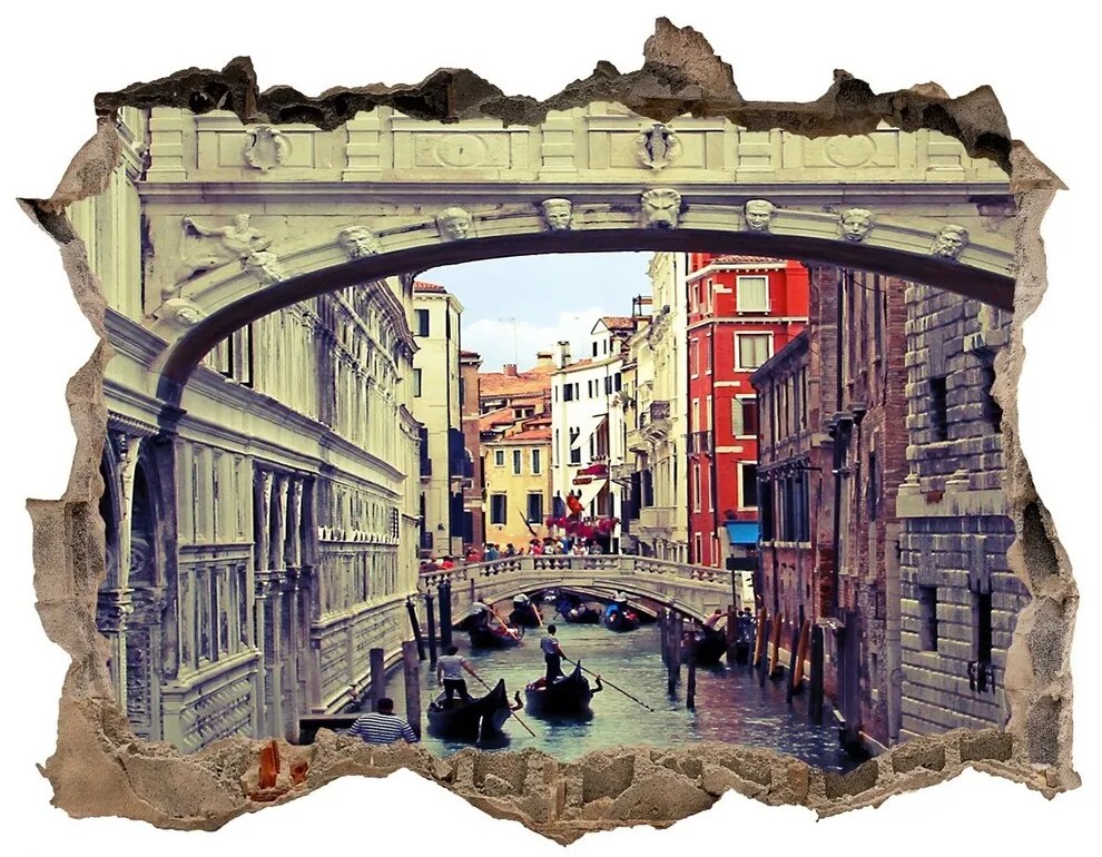 Fototapeta díra na zeď 3D Venice italy nd-k-70942066