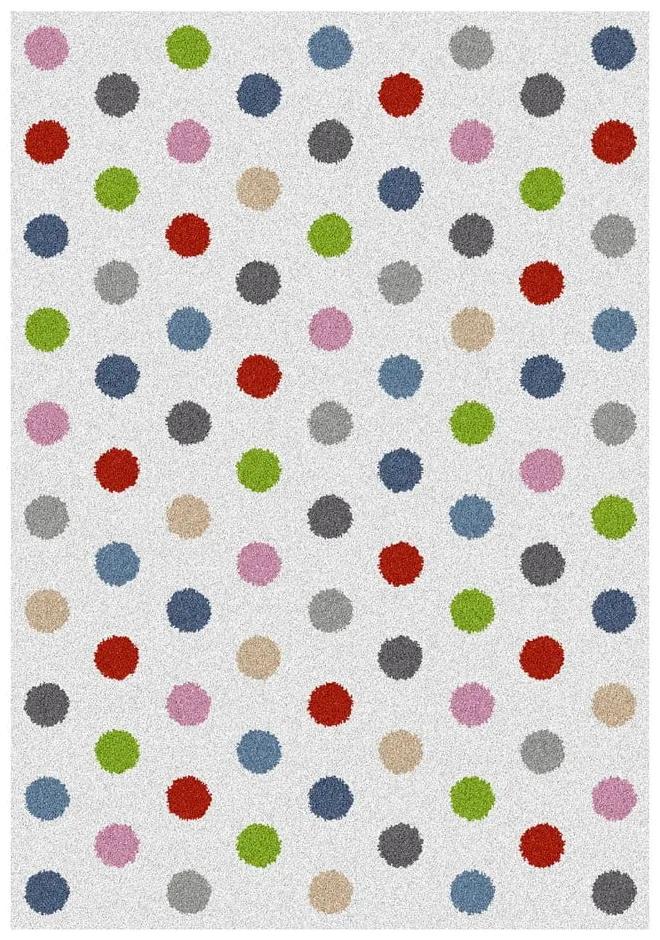 Koberec Universal Norge White Dots, 57 × 110 cm