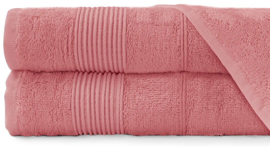 BAMBUSOVÝ UTERÁK MORENO 70X140 CM STARORUŽOVÁ