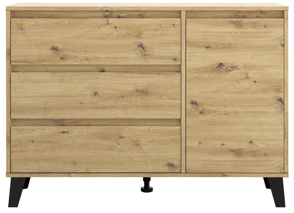 Komoda BOGAN 1D3S, dub artisan