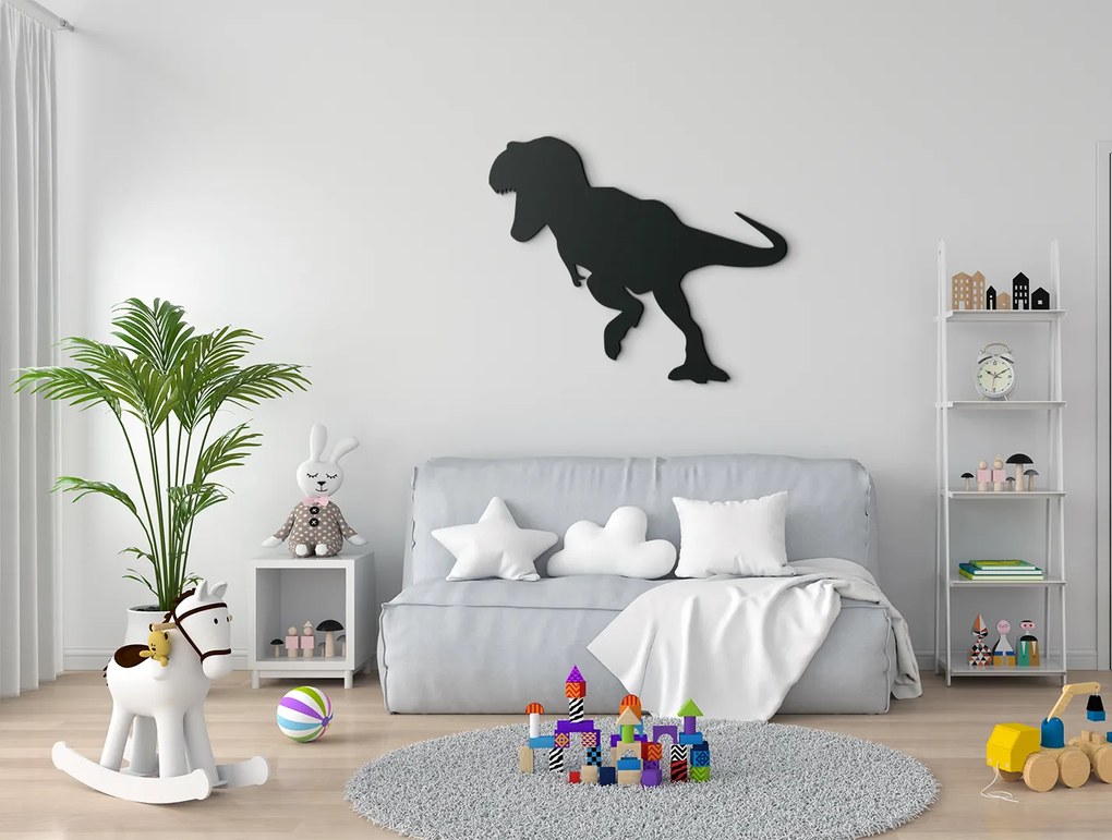 drevko Nálepka do detskej izby Tirannosaurus rex Rozmer obrazu: 27 x 32,5 cm, Farba dekorácie: Čierna