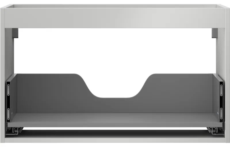 Mexen Box-A, závesná skrinka 80 cm, 1 zásuvka, sivá matná, 91AX0-0800-470-1-62