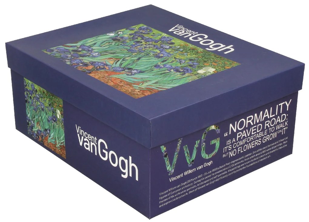 Porcelánová šálka s podšálkou Van Gogh Irises 250 ml sada 2ks