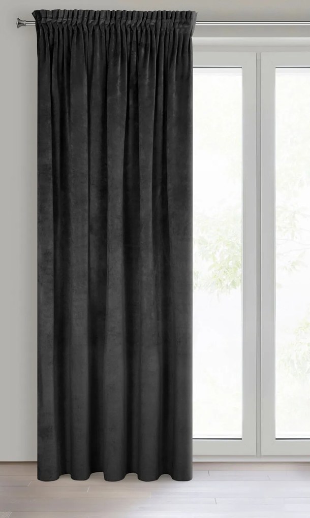 ZATEMŇOVACÍ ZÁVES NA PÁSKE VILLA 140X270 CM ČIERNA