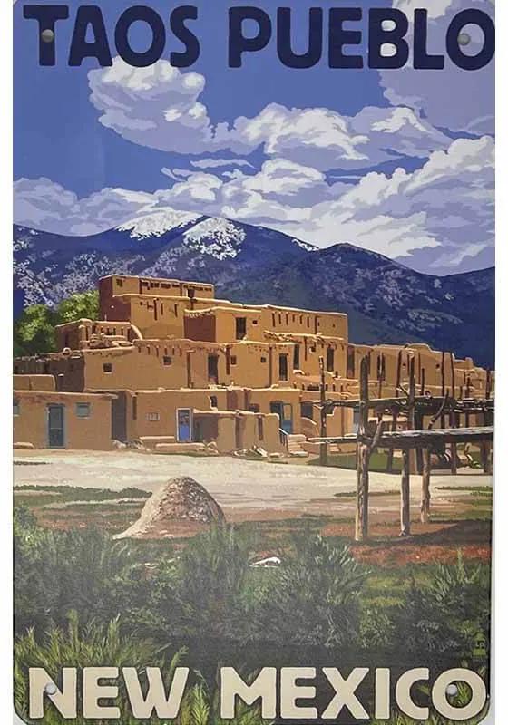 Ceduľa Taos Puebo New Mexico