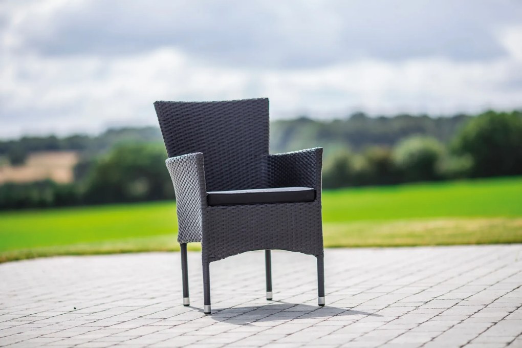 Záhradná zostava 6+1 NORIMBERG, čierny antracit