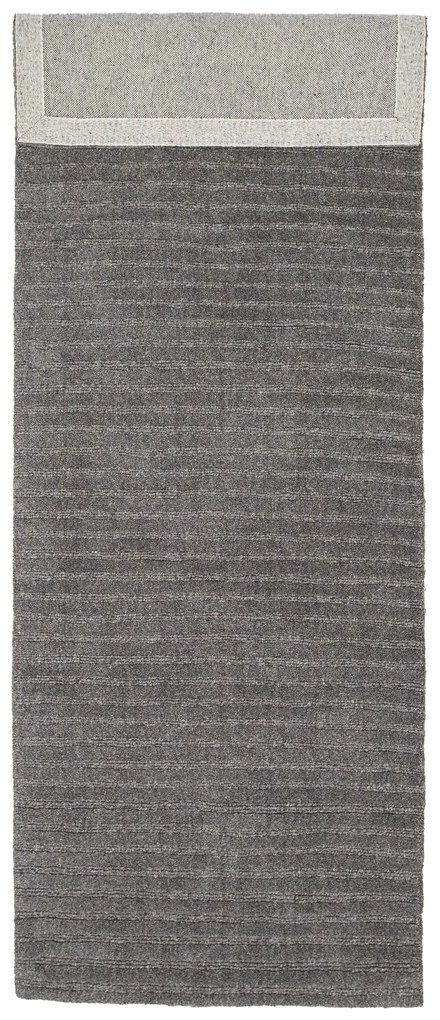 Vlnený koberec MILTON 200x70 cm, sivý