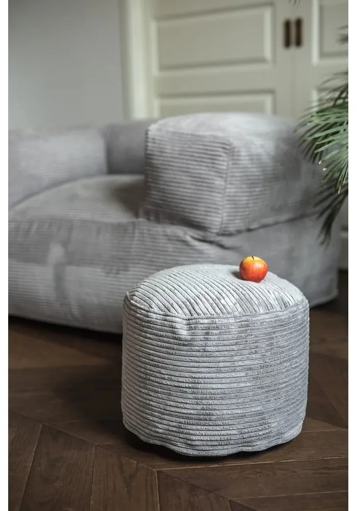 Tmavohnedý menčestrový sedací vak Mini – SLOWDOWN