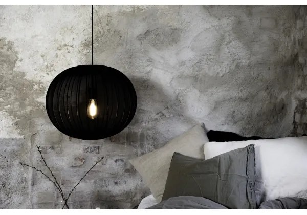 Markslöjd 108791 - Luster na lanku FORENCE 1xE27/40W/230V pr. 50 cm čierna