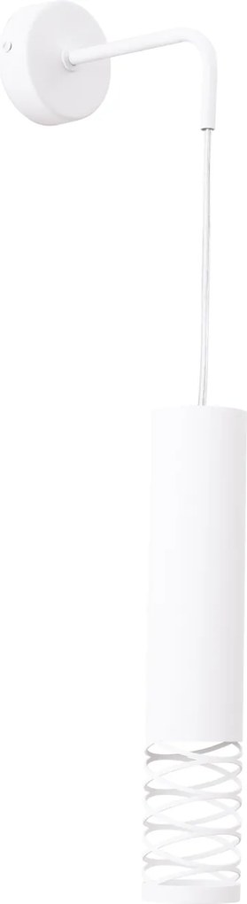 Nástenné svietidlo Lami, 1x biele kovové tienidlo