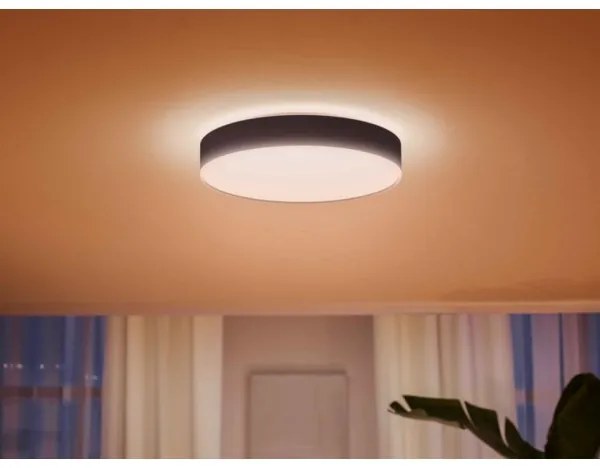 Philips - LED Stmievateľné stropné svietidlo Hue ENRAVE L LED/33,5W/230V čierna+ DO