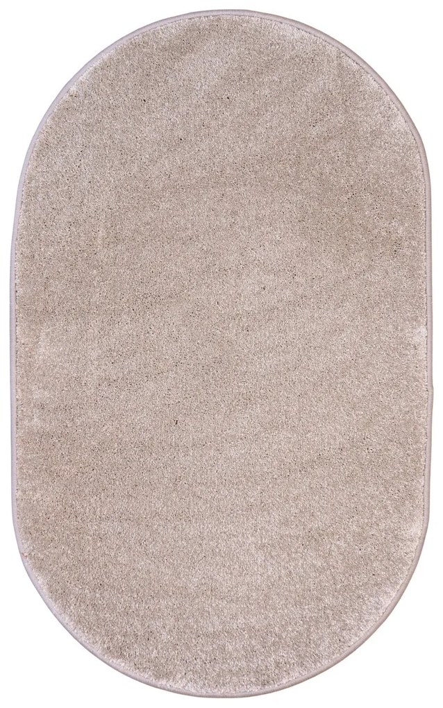 Vopi, Kusový koberec Laguna béžová ovál, 133x190 ovál, béžová, obývacia izba