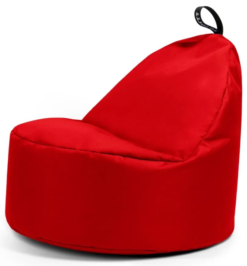 Červený detský sedací vak Round M – So Soft?