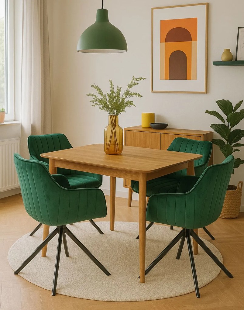 Stolička Azalia Velvet zelená