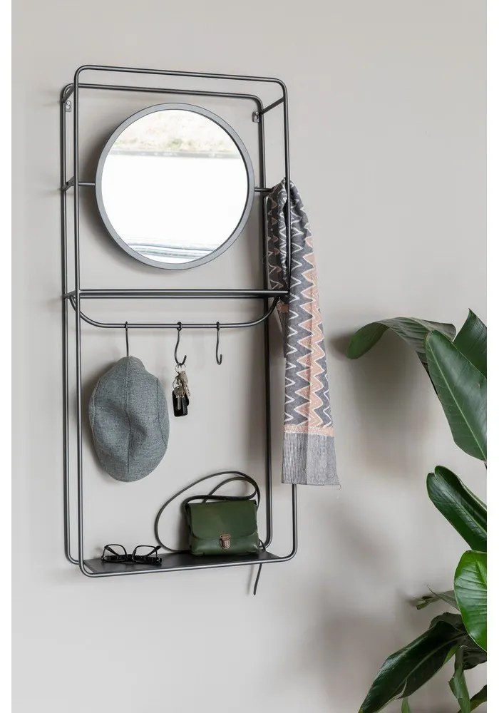 Čierna oceľová predsieňová zostava Duco – White Label