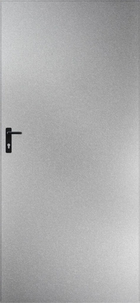 Plechové dvere 90, pravé, pozinkované