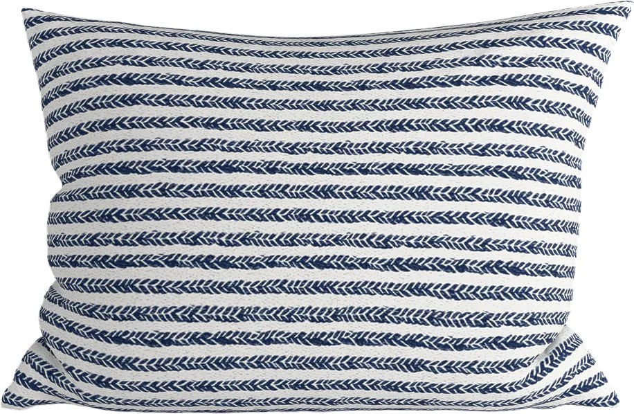 Polybavlnená obliečka na vankúš NAVYSTA POLY 70x90 cm, modro-biela