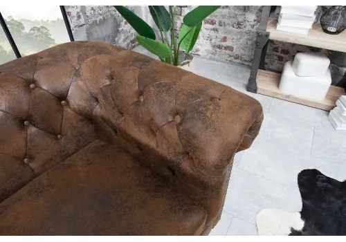 Kreslo 17383 Chesterfield Antik hnedá  - Komfort-nábytok
