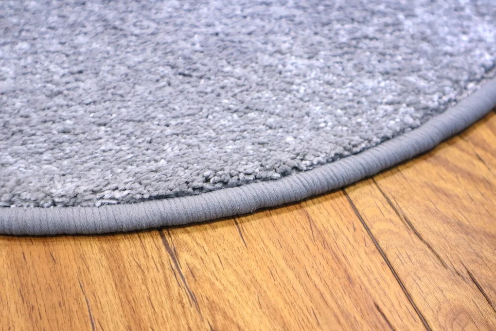 Vopi, Kusový koberec Laguna šedá kruh, 67x67 (priemer) kruh, šedá, obývacia izba